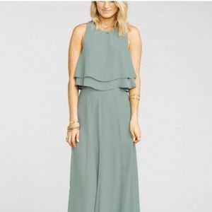 NWT Show me your Mumu Crop Top: Silver Sage Crisp